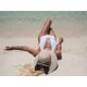 thumbnail image 3 of Comhats - Sombrero de paja flexible para playa y verano para mujer, plegable, con ala ancha y protección solar UPF50, 55-60 cm, 3 of 6