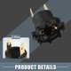 thumbnail image 4 of Unique Bargains Adaptador de Casquillo de Bombilla de Faro B28V-51-0A3 B28V-51-0A3A para Mazda 3 2004-2009 Negro (Juego de 2), 4 of 7