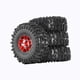 thumbnail image 5 of 4pcs 1/18 1/24 Neumáticos Rc Neumáticos De Rally De Agarre Para Scx24 Fcx24 Camiones De Automóviles Rojos, 5 of 5