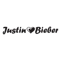 Rienda Libre Graphics - Decomural Justin Bieber Love Heart Ws-40815