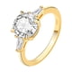 thumbnail image 1 of Anillos de Boda Moissanite de 2 Uds Color D Claridad VVS1 Anillos de Compromiso con Diamante Chapado en 18K Plata Esterlina S925 Moissanite Rings para Mujer con Certificado, 1 of 8