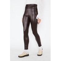 Calza Cuerina Gwen Con Forro En Micropolar Eclipse Cafe L