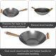 thumbnail image 2 of Wok IMUSA de acero al carbono de 35,56 cm con asas de madera, 2 of 7