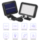thumbnail image 3 of Lámparas solares para exterior, lámpara solar exterior de 56 LED con detector de movimiento, impermeable IP65, ángulo de iluminación de 120°, lámpara solar de pared para jardín con cable, 3 of 8