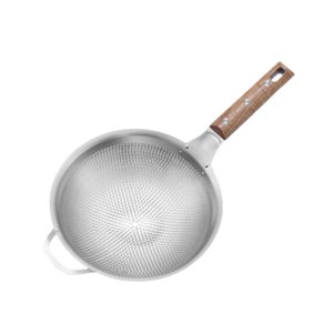 Magideal - Cuchara Espumadera, Cucharón, Colador Resistente Para Freír Alimentos, Colador De Cocina Con Mango, Colador Para Freír, Cuchara De Acero Inoxidable Mediano 46Cmx25Cm