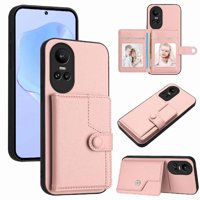 Foxdock Funda Para Oppo Reno 10 Pro Con Bloqueo Rfid - Diseño Elegante Con Cierre De Botón