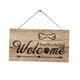 thumbnail image 3 of Cartel De Bienvenida De Madera Rústica, Placa Colgante, Arte De Pared Para La Decoración De La Puerta Del Hogar, 3 of 3