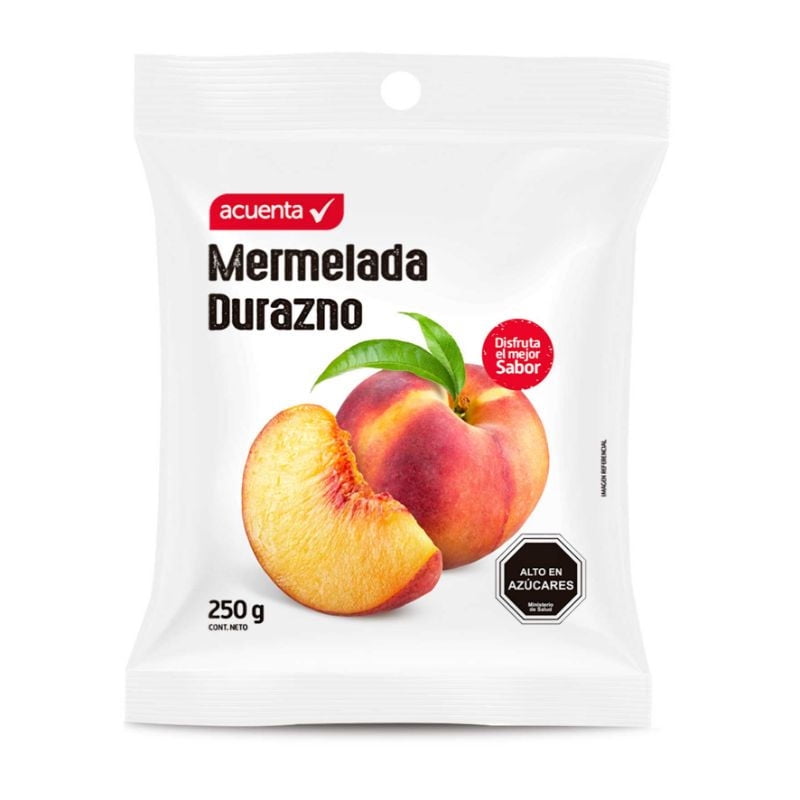 Mermelada De Durazno Bolsa 250 g Acuenta