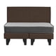 thumbnail image 4 of Cama 2 plazas con colchón 21 cm y respaldo Café – base matrimonial tapizada, 4 of 6