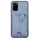 thumbnail image 2 of Funda Billetera Tejida para Samsung Galaxy S20 Plus con Soporte y Tarjetero Azul, 2 of 4