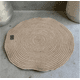 thumbnail image 3 of Alfombra Circular Yute 90cm Beige Diseño Tela Modelo 95, 3 of 3