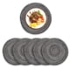 thumbnail image 1 of Juego de 6 manteles individuales redondos de algodón tejido, resistentes al calor, antideslizantes, lavables, para mesa de comedor de 18 cm., 1 of 5