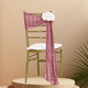 thumbnail image 2 of Xiao Hua Correa de Respaldo de Asiento Rosa Profundo -1 Pieza, Cinturón de Silla Preatado de 108.27 X 15.75 Pulgadas, Adecuado para Decoración de Silla de Iglesia Ceremonia de Boda en Jardín para, 2 of 7