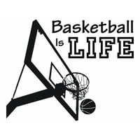 Rienda Libre Graphics - Decomural Basketball Is Life Sports Ws-42904