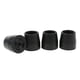 thumbnail image 3 of 4 Piezas De Virola De Bastón, Puntas De Muleta De Goma, Protector De Extremo Inferior, Negro, 3 of 5