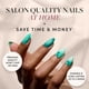 thumbnail image 2 of Set De 30 Uñas Siren Green Short Almond De Press On Nails, 2 of 6