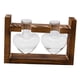 thumbnail image 1 of Jarrón Hidropónico, Macetero De Mesa, Jarrón De Cristal Para Estantería, Sala De Estar, Oficina, 2 Jarrones De Cristal, 1 of 5