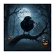thumbnail image 5 of Cuervo Realista Emplumado Negro Halloween 2025, 5 of 5
