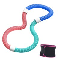 Magideal - Aro De Fitness Con Peso Y Cinturón De Sudor, Círculo De Fitness Abdominal De Pvc Para Deportes En Interiores Y Exteriores, Ideal Para Gimnasio En Casa 12 Kilogramos