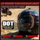 thumbnail image 3 of Casco juvenil Loyoriwy certificado DOT negro M, 3 of 8