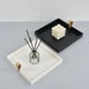 thumbnail image 4 of Xiao Hua Bandeja con Asa de Cuero PU, Bandeja para Tocador, Bandeja de Almacenamiento y Acabado para Mesa, Bandeja Decorativa para perfume de Tocador, Adecuada para Acabado de Mesa, Negro, 4 of 4