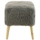 thumbnail image 3 of Pouf Kira Diseño 2 Gris Piel Sintética 42x42x43 cm, 3 of 3