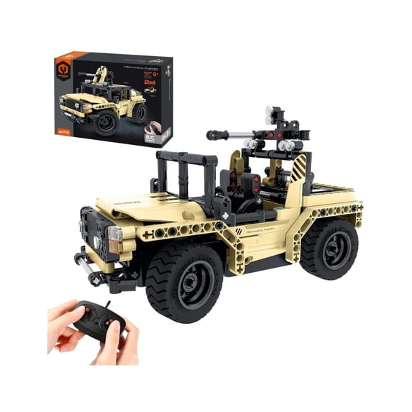 2x1 Jeep Militar Bloques de Construcción Technic Control Remoto