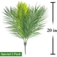 thumbnail image 5 of Paquete de 2 hojas artificiales de árbol, plantas tropicales, hojas falsas, plantas artificiales, flores verdes para el hogar, la cocina, arreglos para fiestas, decoraciones de boda., 5 of 6