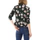 thumbnail image 3 of INSPIRE CHIC Chaqueta de Traje de Trabajo Abierta con Solapa de Muesca Estampada para Mujer XS Negro-Floral, 3 of 8