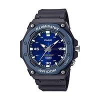 Reloj Digital Casio Mw-620H Para Hombre Azul Y Negro Resistente Al Agua 100M