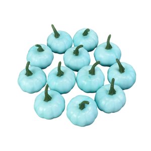 Bothyi - 12 Piezas De Calabazas Falsas Modelo Diy Calabazas De Espuma Falsas Para Tienda De Halloween Otoño M Azul