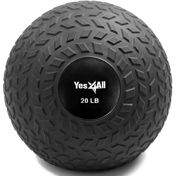 Pelotas Medicine Ball Yes4All Slam de 4,5 a 18 kg, arena de PVC duradera