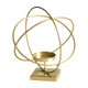 thumbnail image 1 of Candelabro De Metal Con Soporte Para Decoración De Centros De Mesa, Redondo, Dorado, 1 of 5