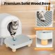 thumbnail image 3 of Rampa atrapa arena para caja de arena de gato con base de madera, 3 of 3