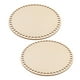 thumbnail image 3 of Fondos de cesta de madera para tejer, Base de cesta de redonda moldeador de Base de fondo de madera en blanco para manualidades de tejido de, 3 of 5