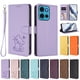 thumbnail image 3 of Funda Volteable con Diseño de Gato para Motorola MOTO G75 5G, Lila Claro, 3 of 6