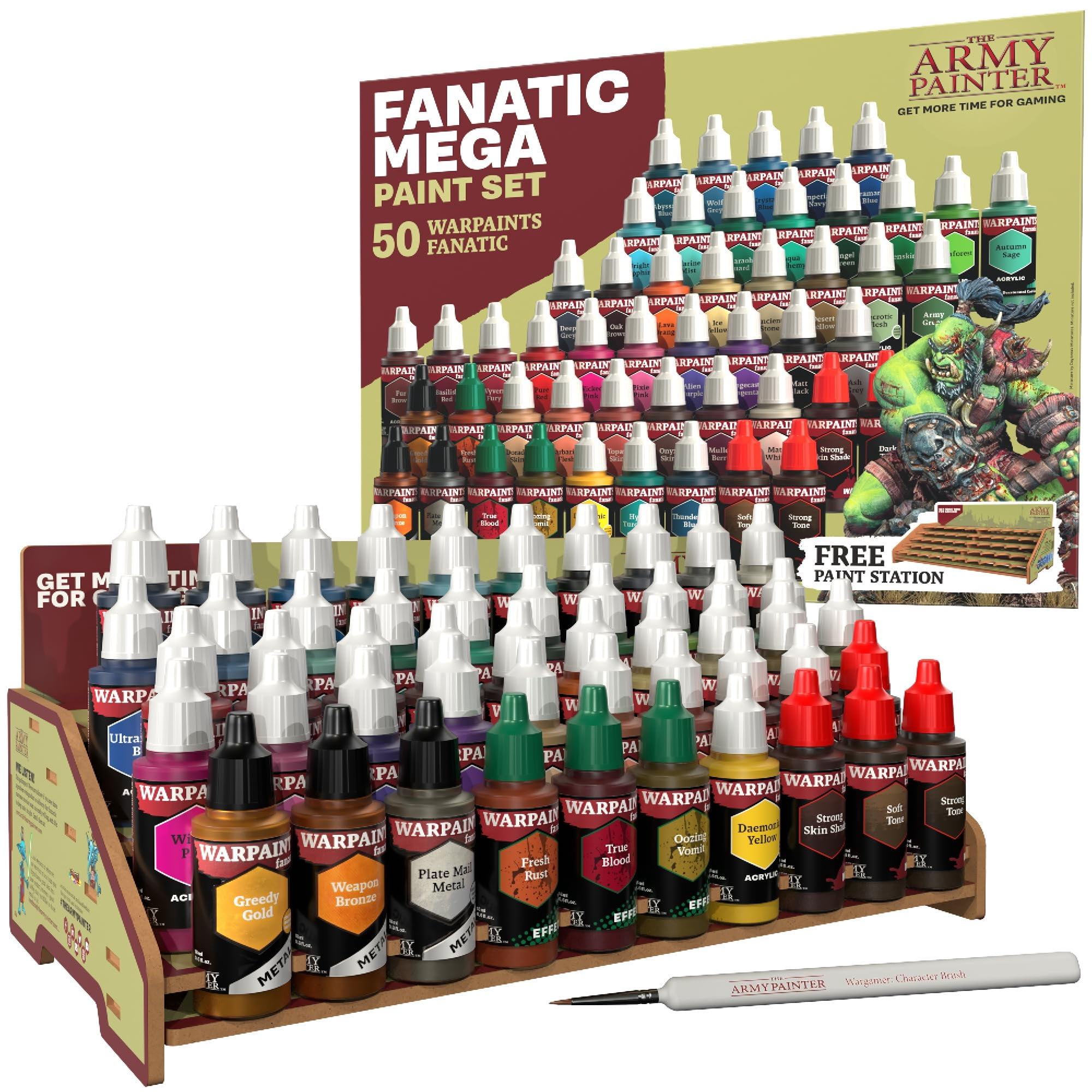 Set De Pinturas The Army Painter Warpaint Fanatic Mega 50 Paints