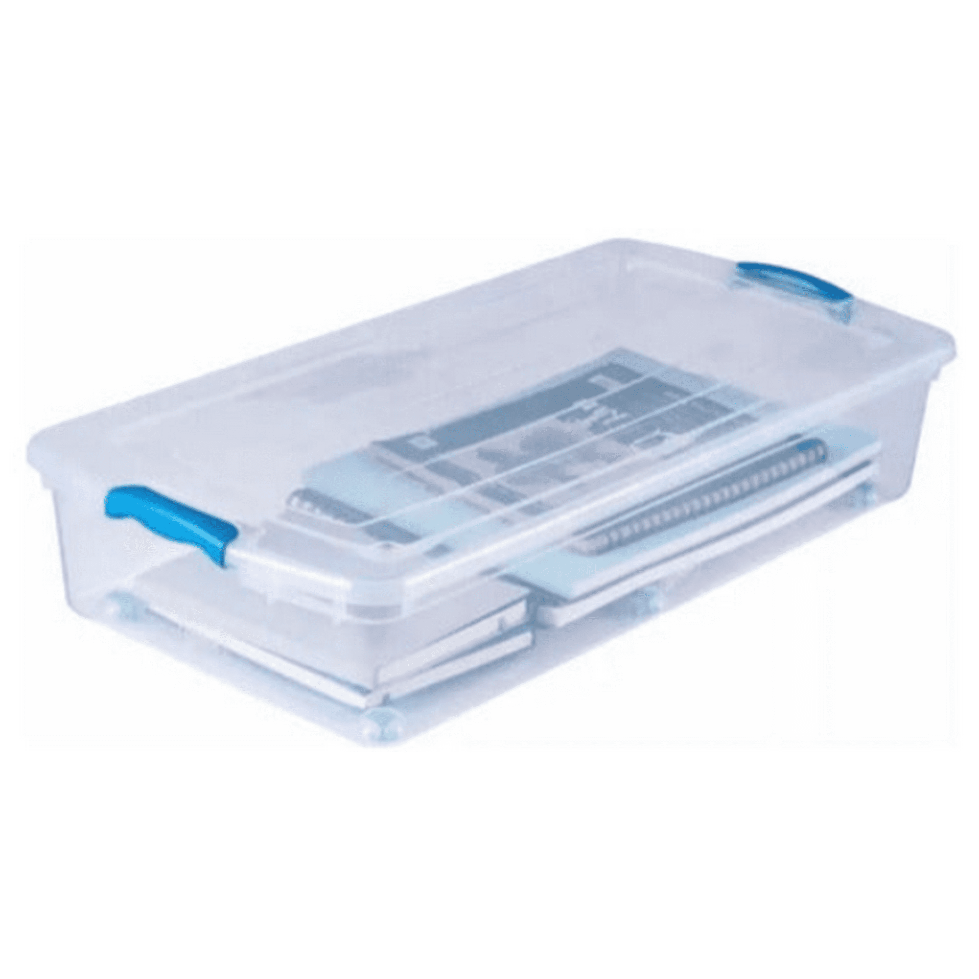 Wenco - Caja Organizadora 32 Litros Bajo Cama Plana