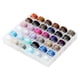 thumbnail image 1 of Caja de bobina transparente de 36 rejillas con bobina de hilo con color fijo, color brillante, color frío, caja de hilo de coser de 36 colores., 1 of 5
