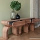 thumbnail image 5 of Mesa de Arrimo Triple Curve de Madera, 5 of 10