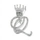 thumbnail image 1 of 1pc Personalized Cursive Initial Pendant Necklace with Cuban Link Chain - Customized Name Monogram Jewelry, 1 of 5