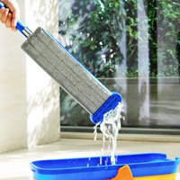 ""Mopa Plana Autoescurrible Aileda | Uso Húmedo O Seco Para Limpieza Doméstica Desmontable, Incluye 1 Paño De Mopa ""