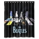thumbnail image 1 of Cortina de ducha retro de The Beatles, juego de cortina de baño con ganchos, tamaño 60 x 72 pulgadas, 1 of 3
