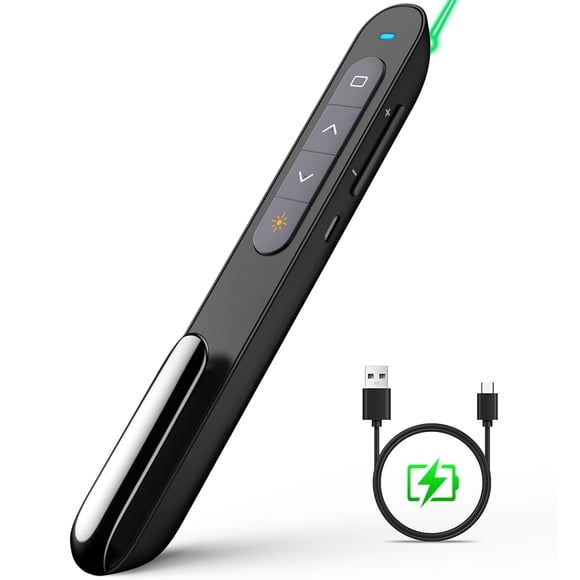 Presentation Clicker Norwii N76 recargable negro/verde
