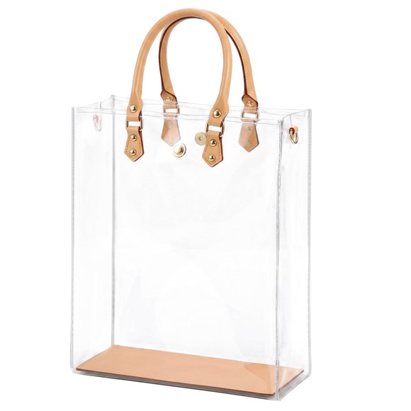Bolso Tote KTNGY DIY 25 × 11 × 36 cm Kit de Manualidades con PVC Transparente
