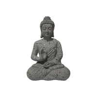 Oem - Buda Meditación Buda Meditando Figura Decorativa Gris