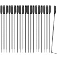 Recambios Para Bolígrafos Azureal 20P, Bolígrafo Reemplazable, 1 Mm, Tinta Negra