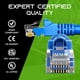 thumbnail image 5 of Cable de conexión Ethernet GearIt Cat5e, 3 pies, paquete de 20, azul, 5 of 8
