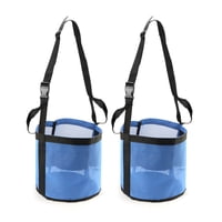 Xusx111 - 2 Paquete De Bolsa De Alimentación De Caballos Para Granos - Alimentador De Granos De Malla Duradera Con Correa Ajustable, Cómodo Cuello Y Almohadilla De Nariz Bolsa De Alimentación De Bocad