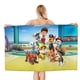 thumbnail image 1 of Patrulla Canina Toalla de playa de secado rápido con diseño temático, regalo para mujeres y niñas, ideal para cumpleaños, fans, amantes de la música, uso en la playa o al aire libre, 78 × 150 cm, 1 of 6